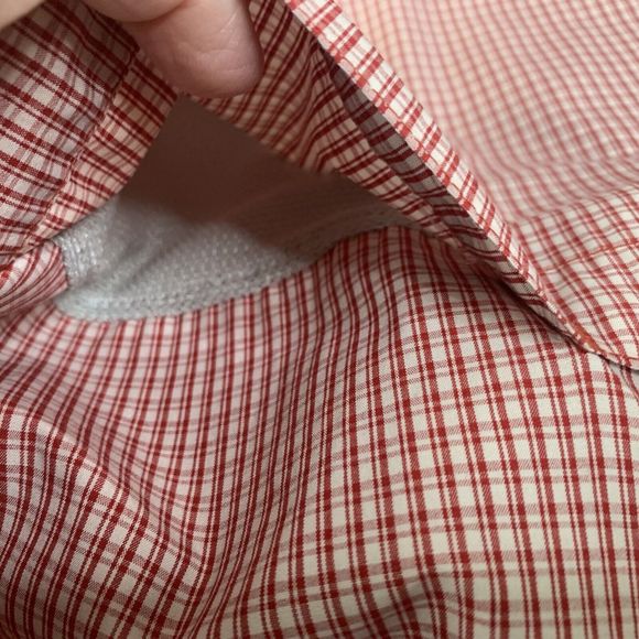 Columbia Omni Shade Shirt Men L Red Plaid Vented Outdoor Long Sleeve Button Up - Picture 8 of 14